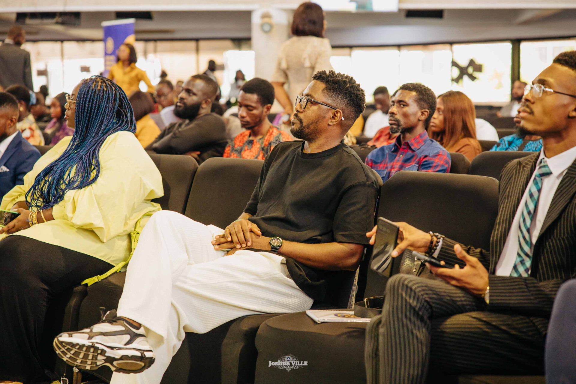Professionals seated at the F5 Career Summit